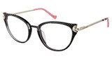 BETSEY JOHNSON Eyeglasses BLING Black/BLK