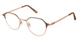 Kliik:denmark Eyeglasses K-748 BROWN ROSE GOLD/M202