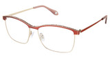 FYSH Eyeglasses FYSH 3723 TERRACOTTA GOLD/M215