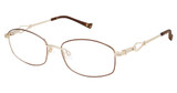 Tura Eyeglasses R142 brown, gold/BRN