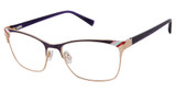 gx by GWEN STEFANI Eyeglasses GX102 eggplant/EGG