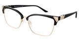 Diva Eyeglasses 5581 BLACK- GOLD/01