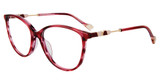 Yalea Eyeglasses VYA071 Striped Raspberry 933Y