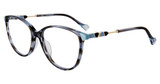 Yalea Eyeglasses VYA071 Striped Grey 01EX