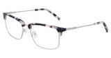 Marchon NYC Eyeglasses M-2028 GREY TORTOISE/MATTE SILVER/060