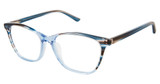 Nicole Miller Eyeglasses HERMITAGE BLUE BROWN/C03