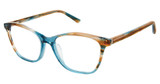 Nicole Miller Eyeglasses HERMITAGE BROWN TEAL/C01
