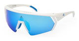 Adidas Sport Eyeglasses SP0063 white/other / blue mirror/24X
