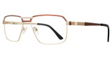Eight to Eighty Eyewear Eyeglasses DEACON Brown Gold