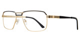 Eight to Eighty Eyewear Eyeglasses DEACON Black Gold