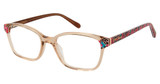 BETSEY JOHNSON Eyeglasses EMPOWERED Tan/TAN