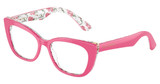 DOLCE & GABBANA KIDS Eyeglasses DX3357 PINK ON PINK FLOWERS/3408