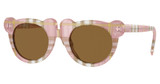 BURBERRY KIDS Eyeglasses JB4355 CHECK PINK/397273
