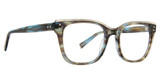 Trina Turk Eyeglasses Peta Black/Blue/BKB