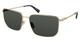 Kenneth Cole New York Eyeglasses KC7268 gold / green polarized/32R