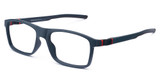 BFlex Eyeglasses B-BOLD DARK GREY BLACK RED/2