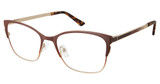 KAY UNGER Eyeglasses K265 Brown/BRN
