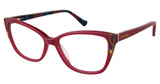 BETSEY JOHNSON Eyeglasses RISQUE Burgundy/BUR