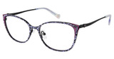 BETSEY JOHNSON Eyeglasses STARSTRUCK Purple/PUR