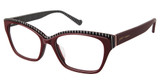 BETSEY JOHNSON Eyeglasses TOP SECRET Red/RED
