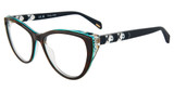Police Eyeglasses VPLL31 Havana Green 07NV