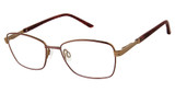 ELLE Eyeglasses EL 13549 Burgundy/BU