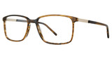Vivid Eyeglasses BIG AND TALL 28 demi brown/gold