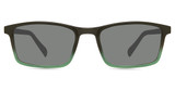 Eco Eyeglasses FLINT SUN CLIP GREEN GRADIENT/GNGD