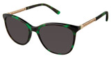 Superflex Eyeglasses SFS-2007 GREEN TORT GOLD/S416