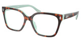 Ralph Eyeglasses RA7158U DARK TORTOISE ON GREEN/601