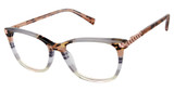 gx by GWEN STEFANI Eyeglasses GX108 grey stripe/GRY