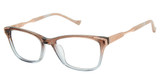 Tura Eyeglasses TE289 brown/rose gold/BRN