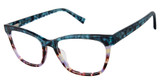 gx by GWEN STEFANI Eyeglasses GX106 teal/tortoise/TEA
