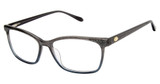 Lulu Guinness Eyeglasses L244 Grey/Blue/GRY
