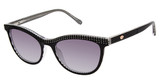 Lulu Guinness Eyeglasses L193 Black/White/BLK