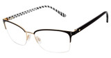Lulu Guinness Eyeglasses L951 Black/Gold/BLK