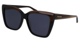 Ferragamo SF1102S STRIPED BROWN/BLACK/217