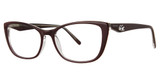 Vera Wang Eyeglasses Donelle Burgundy/BU