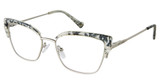 BETSEY JOHNSON Eyeglasses REMIX Silver/SIL