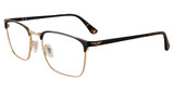 Police Eyeglasses VPLL65 Sh. Rose Gold w/Black Parts 0301