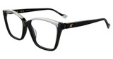 Yalea Eyeglasses VYA109 Shiny Black 700Y