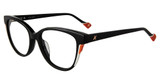 Yalea Eyeglasses VYA111L Shiny Black 0700