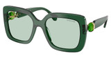 SWAROVSKI Eyeglasses SK6001 TRANSPARENT GREEN/104587