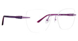 Totally Rimless Eyeglasses Feather(370) Lavender/LAV