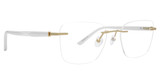Totally Rimless Eyeglasses Calliope(372) Satin Gold/SNG