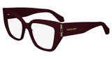 Ferragamo Eyeglasses SF2972 BURGUNDY/601