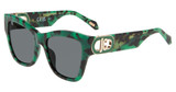 Just Cavalli SJC037 Green Havana 092I