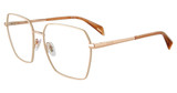 Police Eyeglasses VPLM06M Shiny Copper Gold 02AM