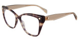 Police Eyeglasses VPLM03M Shiny Brown/Beige Havana 07UX