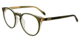 Just Cavalli Eyeglasses VJC049 Shiny Bottle Green/Crystal 09XF